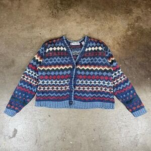 Vintage 90s Marsh Landing multicoloured cardigan Women's Size large